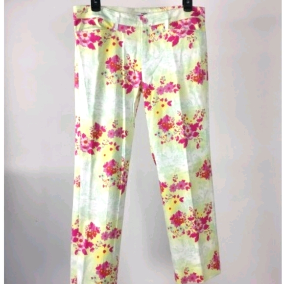 NEW Vertigo Paris Floral Jean Pants - Picture 1 of 6